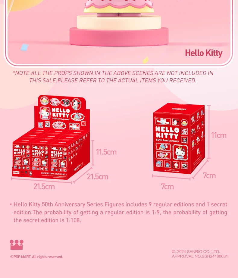 Sanrio Characters Hello Kitty 50th Anniversary Series Mystery Box - The Toy Craze